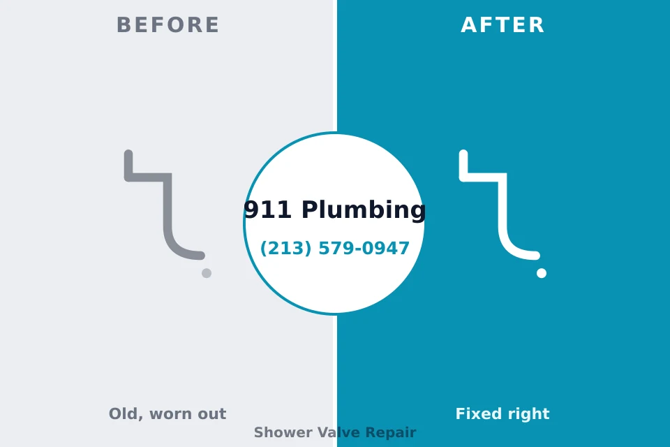 Before and after: plumbing repair Riverbend, WA
